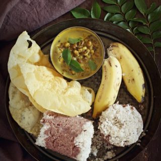 Puttu with Chrupayarukari