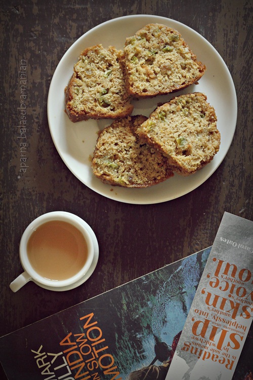 Spiced Green Tomato Bundt slices