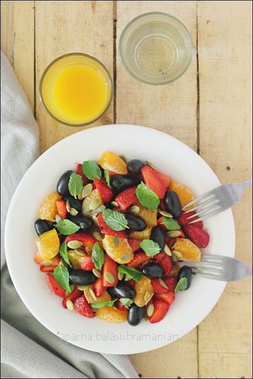Grape, Strawberry and Mandarin Orange Salad