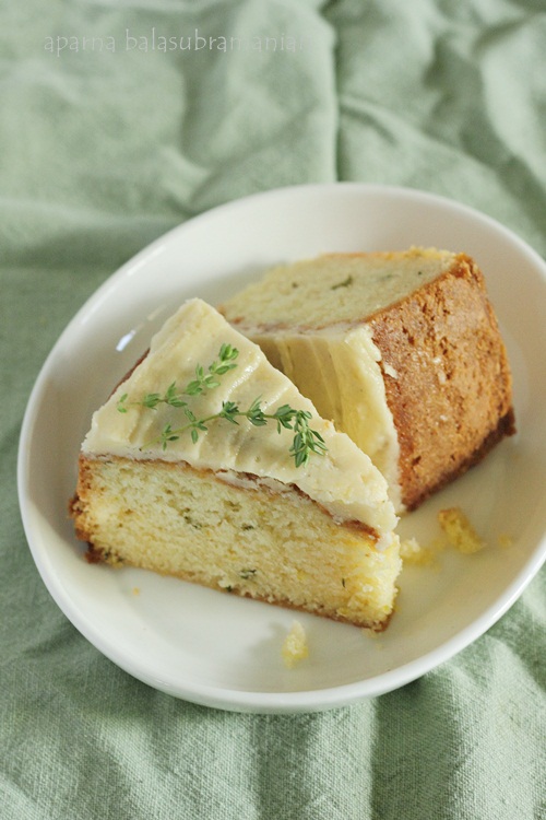 Lime & Thyme Cake Slices